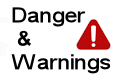Hepburn Springs Danger and Warnings